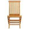 Patio Chairs with Blue Cushions 6 pcs Solid Teak Wood