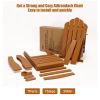 TALE Folding Adirondack Chair with Pullout Ottoman with Cup Holder, Oversized, Poly Lumber, for Patio Deck Garden, Backyard Furniture, Easy to Install