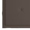 Dining Chairs 6 pcs with Taupe Cushions Solid Teak Wood