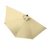 10 Ft Half Umbrella AL/beige
