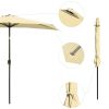 10 Ft Half Umbrella AL/beige