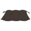 Patio Chairs with Taupe Cushions 4 pcs Solid Teak Wood