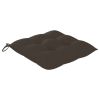 Patio Chairs with Taupe Cushions 4 pcs Solid Teak Wood